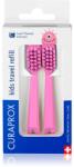 CURAPROX Kids Travel refill tartalék kefék fogkefére Pink 2 db