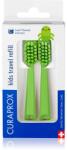 CURAPROX Kids Travel refill tartalék kefék fogkefére Green 2 db