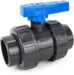 Comer PVC-U golyóscsap, tok/tok - D50 (3BRO0099)