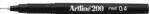 Artline Liner ARTLINE 200, varf fetru 0.4mm - negru (EK-200-BK) - forit