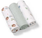 BabyOno Babyono, scutece din muselina, de culoare menta, 70x70 cm, 3 buc