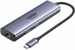 UGREEN Hub UGREEN 6-in-1 USB-C la PD3.0 100W, 2x USB-A, RJ45, Displayport 4K@60hz, 5Gbps, Gri (CM512-75643) - vexio