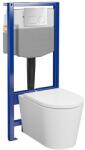 Cersanit Essentials set vas cu capac și cadru cu buton S4003-047 (S4003047)