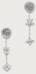 Guess cercei pentru femei din oțel inoxidabil cu zirconiu cubic SECRET GARDEN PPY2-AKD0G2_SLV (JUBE06.036JW)