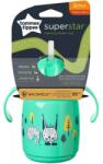 Tommee Tippee Tommee Tippee: Superstar Zöld Szívószálas Tanuló Itatópohár 300ml (TTP447830) - innotechshop