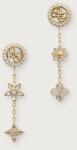 Guess cercei pentru femei din oțel inoxidabil cu zirconiu cubic SECRET GARDEN PPY2-AKD0G2_GLA (JUBE06.036JW)