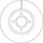TRW Féktárcsa szellőző Ø278mm DF6509