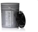 Work Stuff Detailing Bucket Grey Wheels + Separator Black - Detailing vödör ráccsal 20L