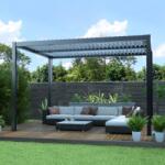  Pergolă bioclimatică din aluminiu cu lamele 4 x 3 M