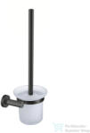 Omnires MODERN PROJEKT fali WC kefe, matt üveg tartóval, szálcsiszolt grafit MP60620GR (MP60620GR)