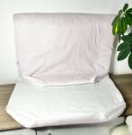  Pamut derékalj gumipántokkal, ovis fektetőre 130 x 56 cm - Világosrózsaszín
