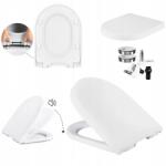 AquaUno Nava szabadon álló WC-ülőke AquaUno fehér Pp D-Shape 46x36 cm (70302010402-1)