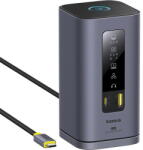 Baseus Spacemate Series 11-in-1, USB-C la 2x HDMI 4K@60Hz, 2x DP 4K@60Hz, 2x USB-A, 1x USB-C, 1x RJ45, 1x USB-A (480Mbps), 1xUSB-C (PD), 1x 3.5mm Audio (B00568101813-01)