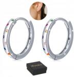Bsrebra Fülbevaló Ezüst Kerékpróba 925 színes Karika Ezüst Kerekek 13.5mm