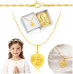 Golden Haus Arany Keresztelő Lánc Kislánynak 925 Anya Isteni Gravírozás (ŁAŃCUSZEK ZAWIESZKA CZESTOCHOWSKA Z GRAWEREM)