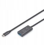 ASSMANN Aktív hosszabbító kábel Digitus DA-73110, Usb 3.2 Gen1, 5Gbps, Usb-c (DA-73110)