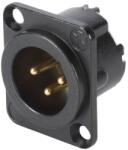 Neutrik XLR Gold Male ecranat RF
