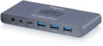 ASSMANN Kvm Switch 2x1 Hdmi 4k 60hz 3x Usb3.0 1x Usb C Core Line (ds-12855)