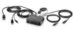 StarTech C2-d46-uac-cbl-kvm 2-port Hybrid Cable Kvm Switch (c2-d46-uac-cbl-kvm)