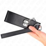 KINK Collar & Gag-Colier cu Ham 65 cm, Bretea Lată Neagră
