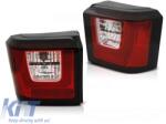  LED tuning hátsó lámpa szett VW T6 2015-2019, T6.1 2019-2021 modellekhez, piros-füst színű, gyári LED-es hátsó lámpával szerelt modellekhez, bal és jobb oldal (ABTLV6021154)