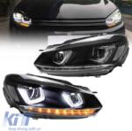  Hátsó lámpa szett VW Golf VI (6) 08-12 Full LED Dinamikus GTI R20 Look Cseresznye piros/fehér VLand (CGRTLV6033514)