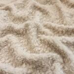  Kabát anyag TEDDY BOUCLÉ beige