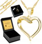 Golden Haus Arany Nyaklánc Szív 925 Ezüst Ajándék Anya Feleségének Születésnapra+gravírozás