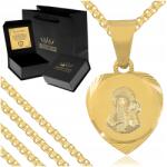 Golden Haus Arany Női Nyaklánc 585 Aranyozott Ezüst 925 Szív Medál Gravírozás (Damski złoty naszyjnik łańcuszek dla mamy)