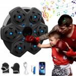  Boksz Led Edzőgép 3 Sebességes Fekete Bluetooth Zenével (BOKSERSKA MASZYNA Z EFEKTAMI)