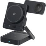 Baseus Incarcator wireless Baseus PicoGo AF21 3-in-1, Qi2.2, 35W, Negru (E0205402) - pcone