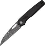 CIVIVI Guile Black Canvas Micarta Handle Damascus Liner Lock C24062B-DS1