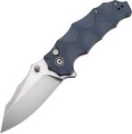 CIVIVI Natterjack Milled Neutral Blue G10 Handle Satin 14C28N Button Lock C24028-2