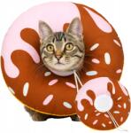  Puha Plüss Műtét Utáni Gallér Kutya Macskák Számára Donut Roz. M (Miękki Pluszowy Kołnierz Pooperacyjn kota psa)