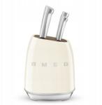 Smeg Konyhai kések Smeg Késkészlet Blokkban Állvány szett 6db Krém KBSF02CR (KBSF02CR)