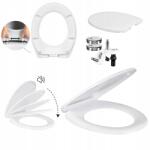 AquaUno Faro Slim duroplast szabadonálló WC-ülőke fehér kerek 45x37 cm (70303010401-1)