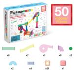 Picasso Tiles Circuit pentru bile, magnetic, set de constructie, 50 piese (1100044131)