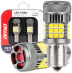 AMiO Becuri LED CANBUS seria PRO 1156 BA15S P21W R10W R5W 36x3030 SMD FAN Alb 12V 24V AMIO-03722 (AX_03722)