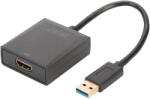 ASSMANN Adaptor HDMI soclu la USB A mufă 150mm USB 3.2 negru DIGITUS (DA-70841)