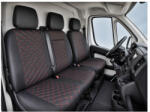  Huse scaune auto Citroen Jumper 2006+ 2+1 Premium imitatie piele romb (220726-6)