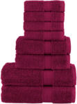 vidaXL Set de prosoape premium SOLUND, 8 piese, bordo, 600 g/m2 GartenMobel Dekor (137539) Prosop