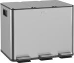 HomCom Külön szemetes 3 rekeszes HOMCOM 20L konyhai pedálhoz, rozsdamentes acél és PP, 61, 9x36, 6x56, 7 cm, ezüst (851-034V02SR)