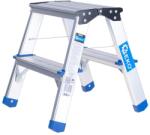 GEKO Scară din aluminiu dublă cu 2 trepte 150kg 67016 (G02432)