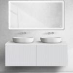 Oltens Lun Rila dulap 140x44.7x52 cm sub chiuveta pe perete alb mat 60039000 (60039000)
