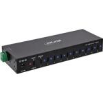 InLine HUB industrial cu 10 x USB 3.1 type C + alimentare, InLine IL35396F (IL35396F)