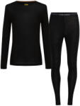 Icebreaker Merino 175 Everyday LS Crewe and Leggings Set Black Női termál szett S