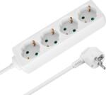 Rebel Prelungitor cu 4 prize, 2 m, tip german, fără întrerupător (3x1, 5 mm), Rebel, alb (L-URZ3071-2B)