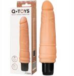 TOYFA Elemmel működő realisztikus vibrátor 19 cm Borjúbőr A-toys (3700436071915)
