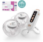 KinderKraft Mellszívó Double Hands-free Gentle Flow Gold + CHICCO Melltartóbetét 30db