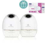 Petite&Mars PETITE&MARS Elektromos handsfree mellszívó Gaia Duo + CHICCO Melltartóbetét 30 db